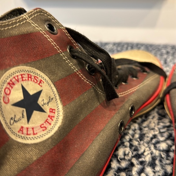 John Varvatos / Chuck Taylor Converse All Star stars n stripes high-tops - Picture 6 of 16